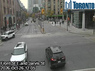 Live traffic camera: Jarvis St at Front St E / Lower Jarvis St