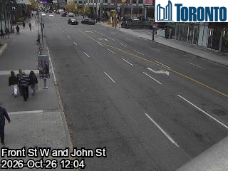 Live traffic camera: Front St W at John St