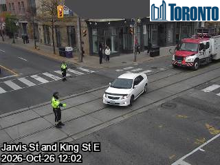 Live traffic camera: Jarvis St at King St E