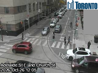 Live traffic camera: Adelaide St E at Church St