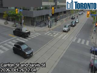 Live traffic camera: Jarvis St at Carlton St