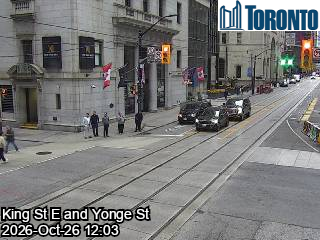 Live traffic camera: Yonge St at King St