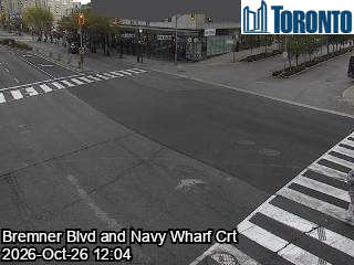 Live traffic camera: Bremner Blvd at Navy Wharf Crt
