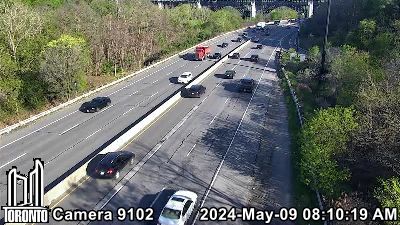 Webcam of Don Valley Parkway at Danforth