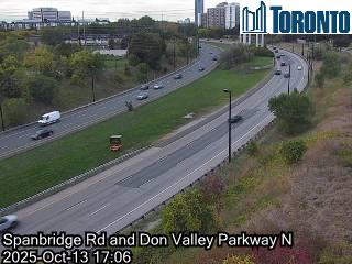 Webcam of Don Valley Parkway at Spanbridge