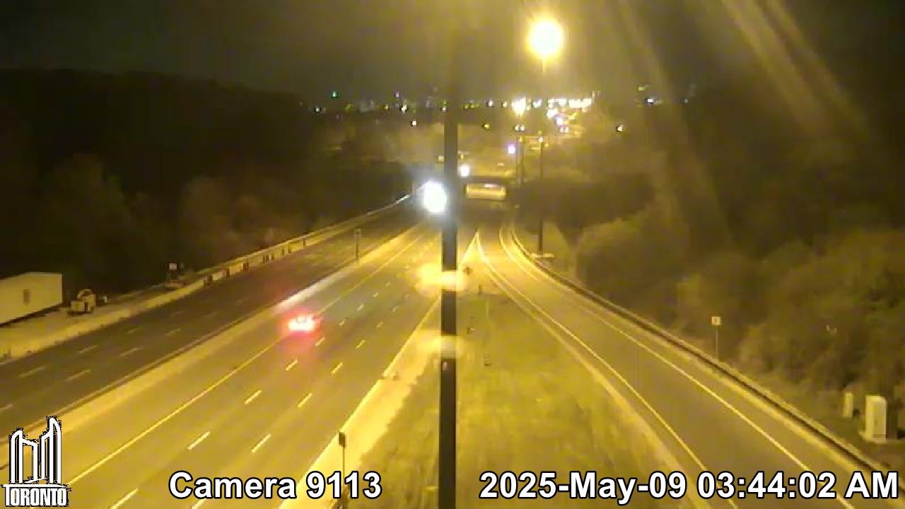 Don Valley Parkway at CP Rail Bridge for MORE DVP Cameras - CLICK HERE!