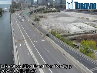 Webcam of Gardiner at Don Valley Parkway