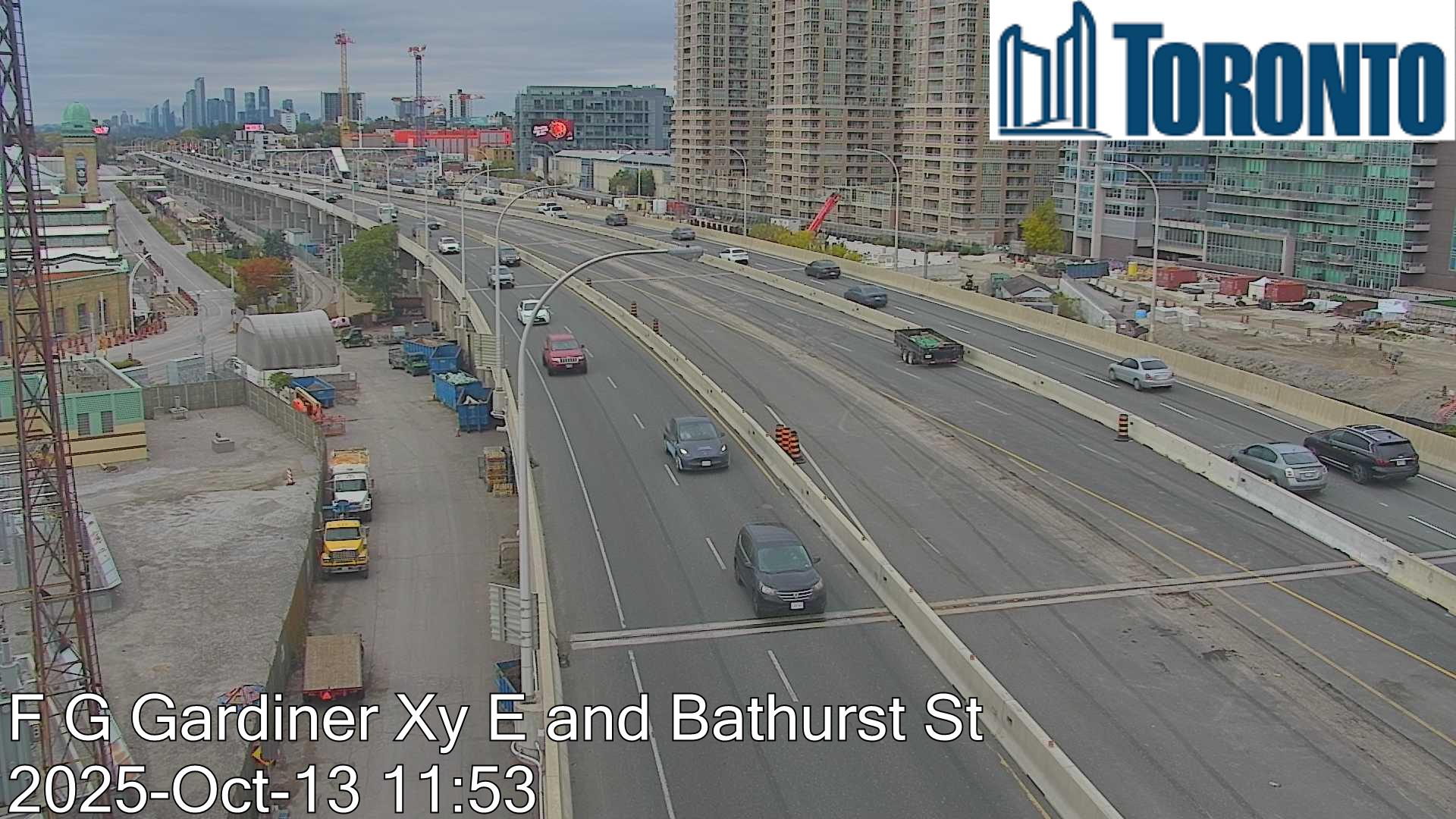 Webcam of Gardiner Expressway at Strachan