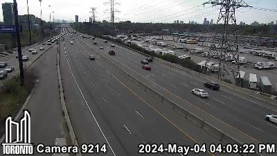 Webcam of Gardiner Expressway at Parklawn