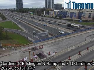 Webcam of Gardiner Expressway at Islington