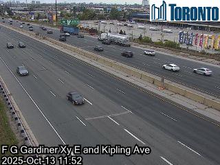 Webcam of Gardiner Expressway at Wickman Road