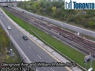 Webcam of Allen Expressway at Glengrove Avenue
