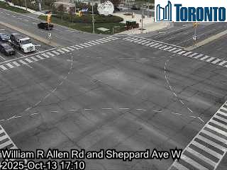 Webcam of Allen Expressway at Sheppard Avenue West