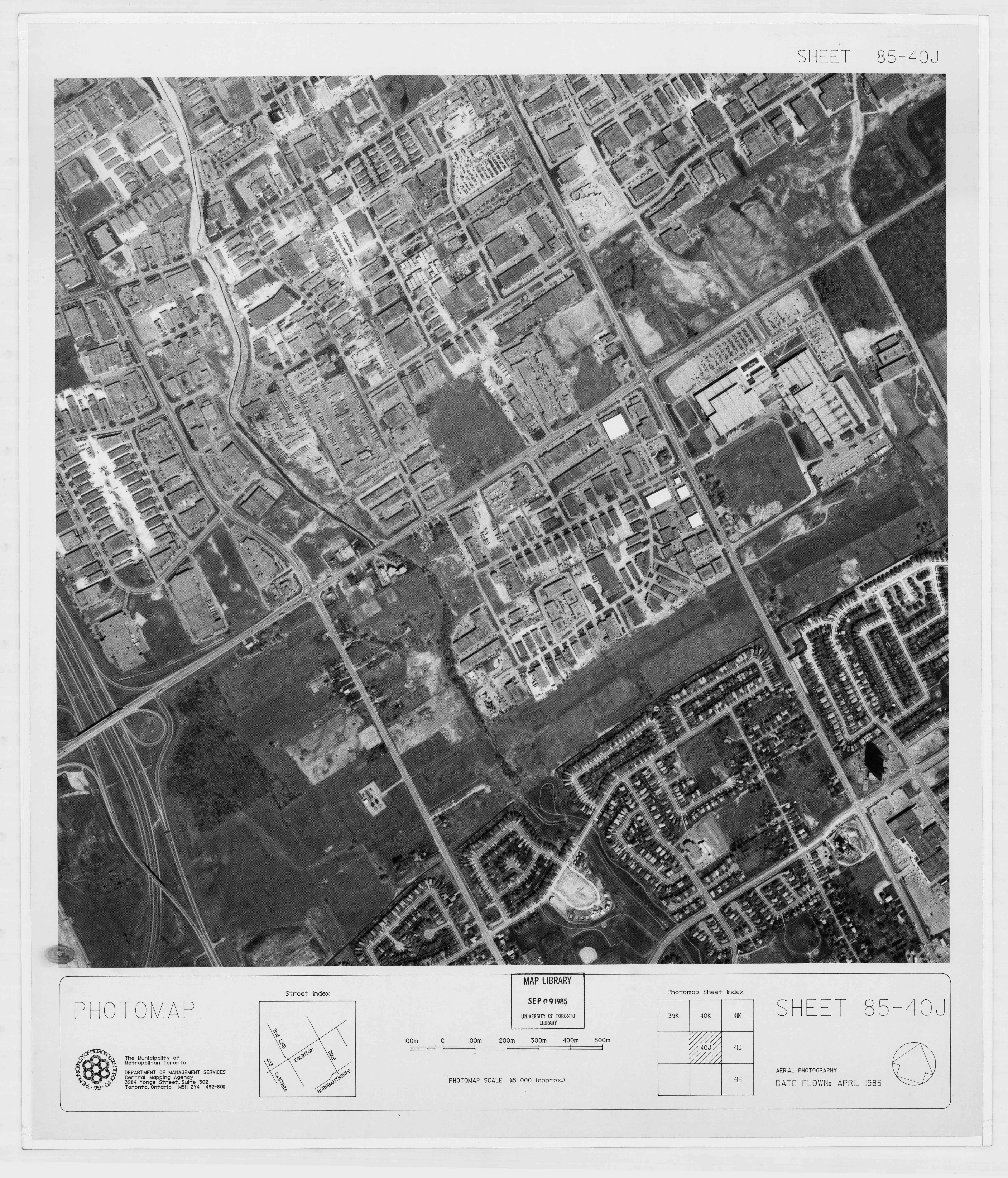 Toronto In 1985 Aerial Photographs 1985 – City of Toronto