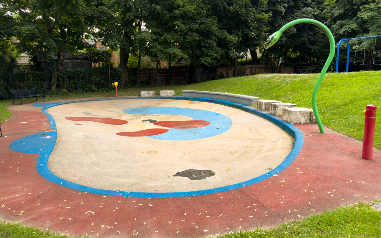 Splash pad at Howard Talbot Park