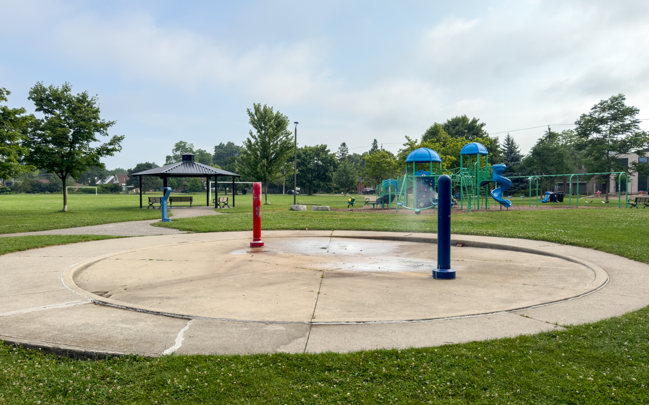 Splash pad at Sandown Park.