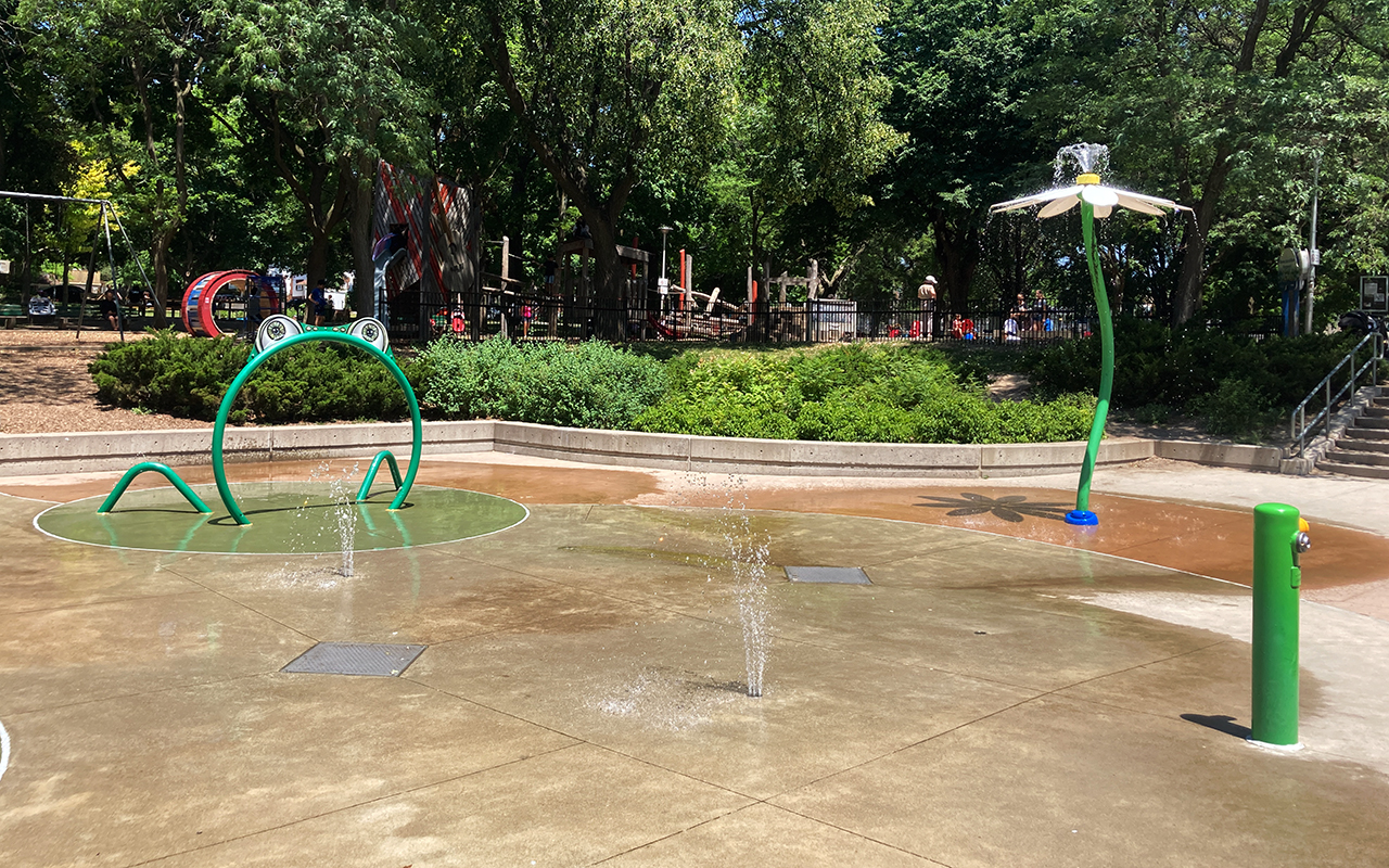 Splashpad at June Rowlands Park