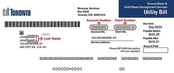 Utility Tax Bill Information Image