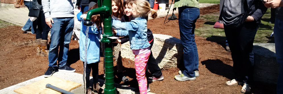 Children playing at Fred Hamilton Park.