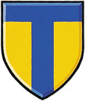City of Toronto Coat of Arms Shield - Blue T on a yellow shield