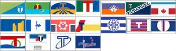 City of Toronto flag competition samples from 1999