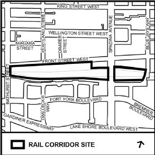 Study Area for the Rail Deck Park Official Plan Amendment