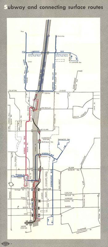 1954 subway route map