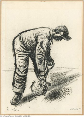 Man digging, 1950