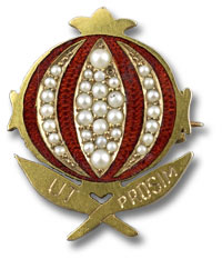 picture of image of Alumnae Assoc. Pomegranite pin