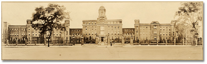 Exterior view of Toronto General Hospital on College Street