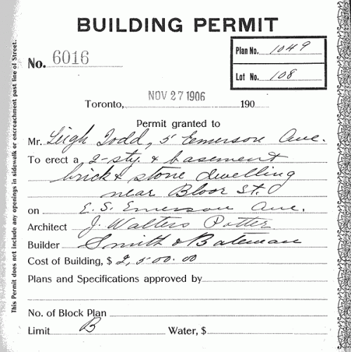 building permit 6016