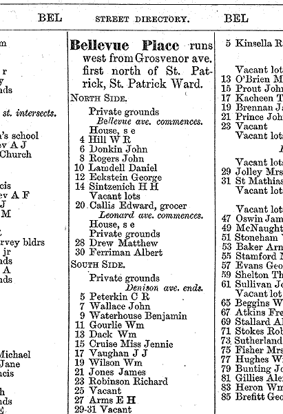 City Directory 1884 streets
