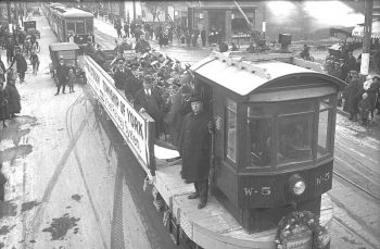 Introduction of streetcar route on Rogers Road, York Township November 19, 1924