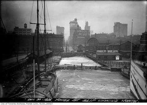 Yonge Street Slip, looking north