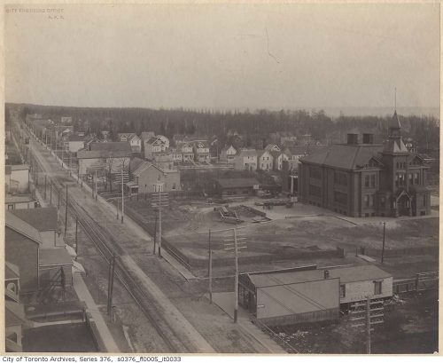 Looking east from Kew Beach Fire Station