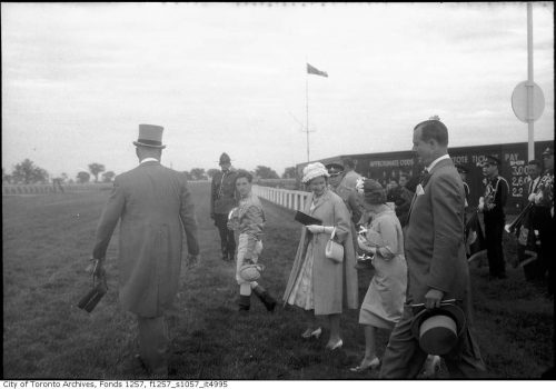 Her Majesty at the Woodbine racetrack