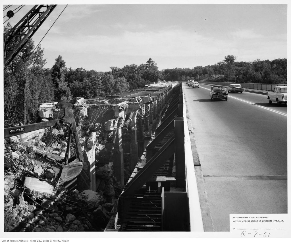 New Bayview Bridge, with demolition of old bridge