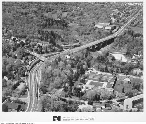 Aerial view of Bayview Bridge