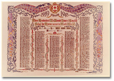 Honour roll of graduates who served in the Second World War 1952