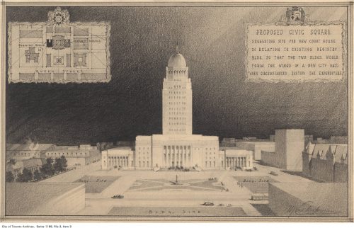 Sketch of proposed new Court House