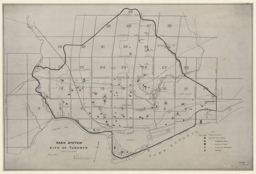 Map of City of Toronto Parks boulevard system