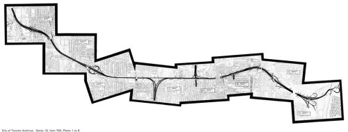 Plan of proposed Crosstown Expressway