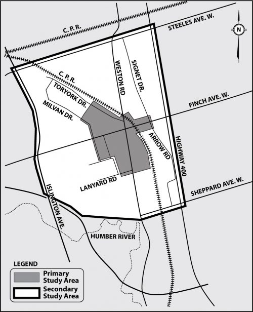 Emery Village Link 2A. Environmental Assessment Study Area Map