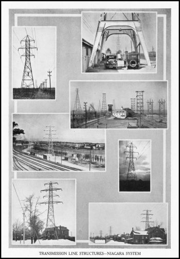 Different types of hydro transmission towers.