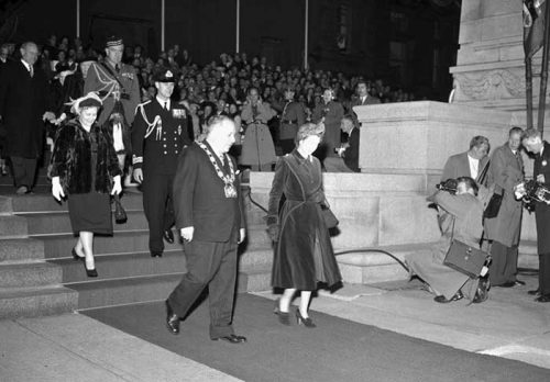 Princess Elizabeth and Mayor Hiram McCallum