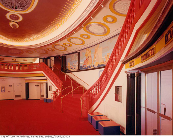 Lobby interior of Imperial Six theatre, 1973