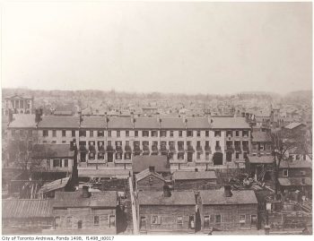 Looking north from roof of Rossin HOuse Hotel