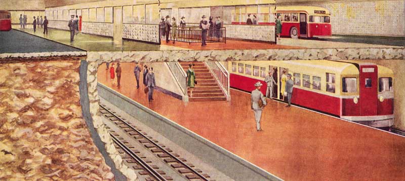 Artist's rendition of planned Eglinton Station