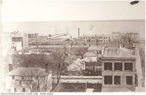 Looking south from the roof of the Rossin House Hotel