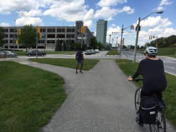 Example of a boulevard trail